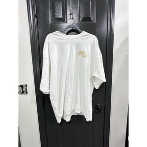 Nike Air Oversized T Shirt Mens M White Graphic Back Just Do It Logo Tee
